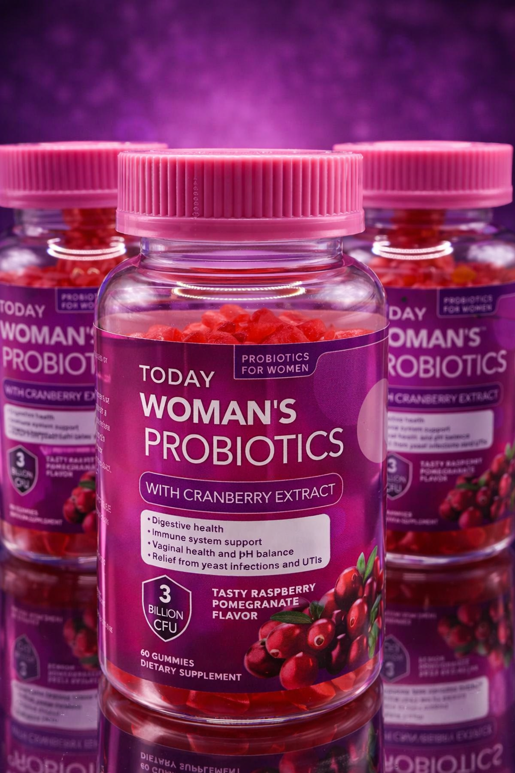 Today Woman's Probiotics Gummies — 3 Billion CFU with Cranberry Extract